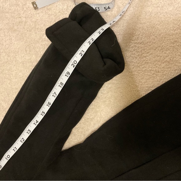 NWT JM Collection Women's Black Long Sleeve Button Front Pea Coat - Size L - Picture 13 of 13